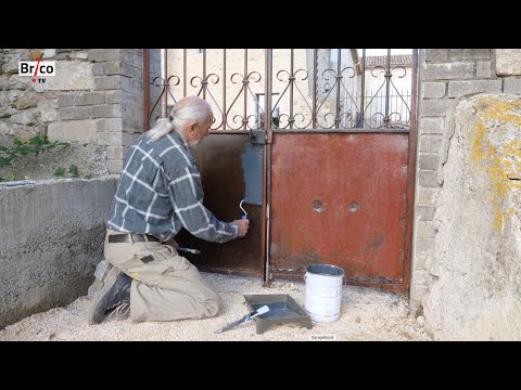 Peindre un portail en fer pour longtemps - Tuto bricolage avec Robert
