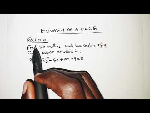 Find Radius & Center of Circle in 2x^2+2y^2-6x+10y+9=0 Equation | Step-by-Step