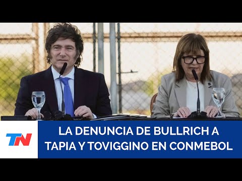 Patricia Bullrich denunció a “Chiqui” Tapia y Toviggino ante el Comité de Ética de la Conmebol
