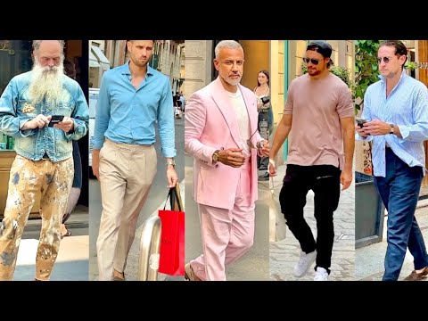 July 2025 🇮🇹Italian Men’s Street Fashion. Summer Men‘s Outfits & Luxury Men’s Shopping in Milan