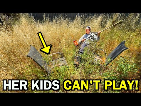 A Single Mother’s DESPERATE Cry For Help After Seeing THIS In Her Yard! (EXTREME TRANSFORMATION)