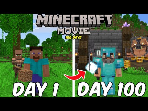 100 Days in A Minecraft Movie