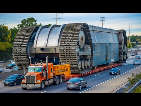 Extreme Dangerous Transport Skills  Oversize Truck Operations & Giant Heavy Machines #7