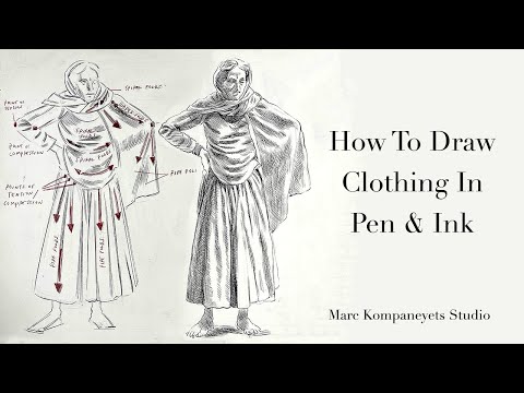 How To Draw Clothing in Pen & Ink