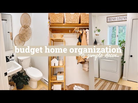BUDGET DIY SIMPLE HOME DECOR ORGANIZE WITH ME | HOME ORGANIZATION | MINIMAL SIMPLE HOME