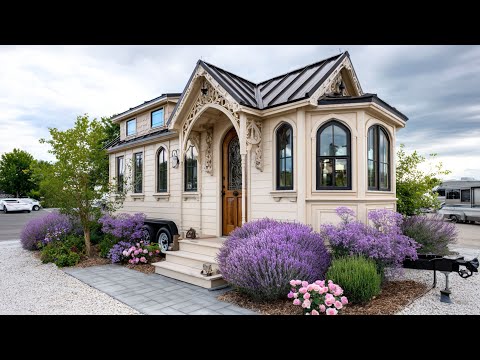 Tiny Victorian House on a Trailer | Classic Elegance Meets Freedom on Wheels