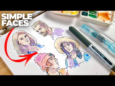 Beginners guide to drawing SIMPLE FACES in 4 steps