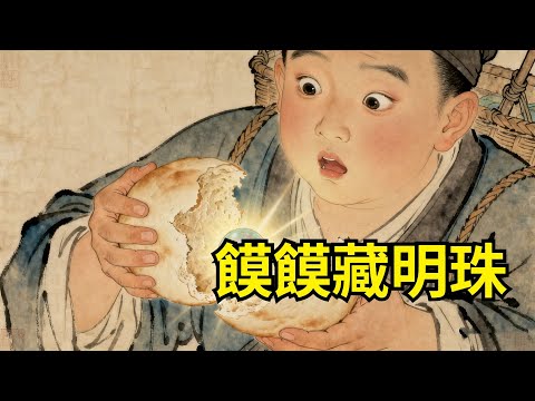 小貨郎好心背老人過河，反被弄濕唯一貨擔，老人賠他個幹饃，掰開饃饃裏面竟是一顆夜明珠！#故事便利店#民間故事#傳統故事#故事頻道#聽書#睡前故事