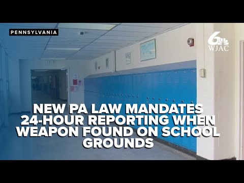New law requires PA schools to notify parents, within 24 hours, if weapon is found on school grounds