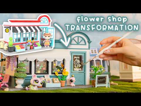 Miniature DIY - Transforming a Grocery Store Play Set into a Flower Shop!