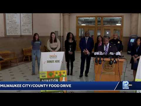 Food donations will be accepted across the city of Milwaukee and Milwaukee County