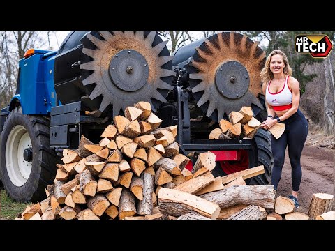 30 Mind-Blowing Firewood Processing Machines in Action! | Homemade Modern Chainsaw Machines #33