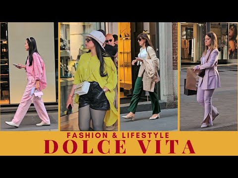 Italian Fashion 👛A Day in Milan: Fashion, Color & Street Vibes