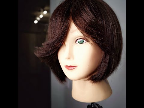 Идеальная косая челка за 30 сек. Ассиметричная стрижка челки