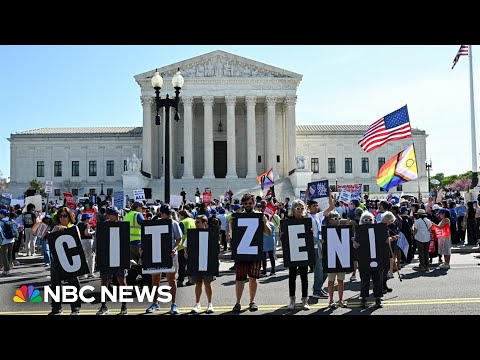 Birthright citizenship arguments at Supreme Court