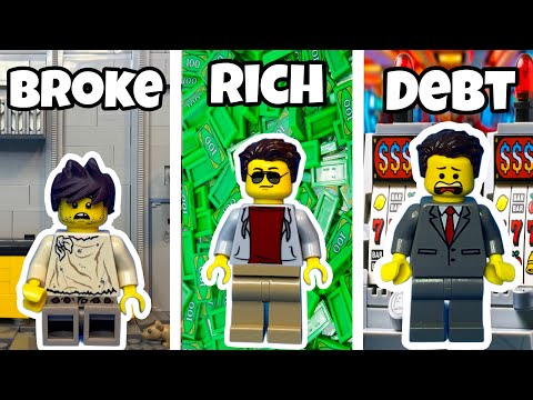 From Broke to Rich to Debt as a Lego Minifigure!