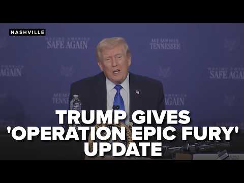 President Donald Trump talks about "Operation Epic Fury" at roundtable in Memphis Monday