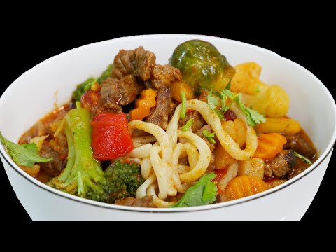 Самый вкусный Лагман в мире, цыганка готовит.