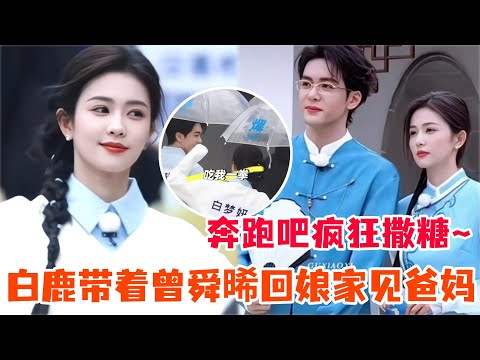 白鹿调皮偷撕曾舜晞名牌 还自己贴回去！白鹿曾舜晞被cue互动全程好甜好疯！#白鹿 #曾舜晞 #临江仙 #奔跑吧 #cdrama #娱乐 #综艺