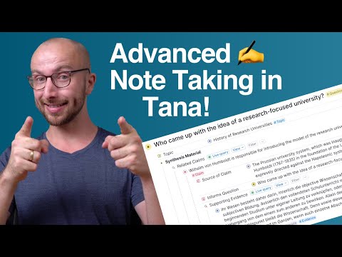 Advanced Note Taking in Tana with QCE!