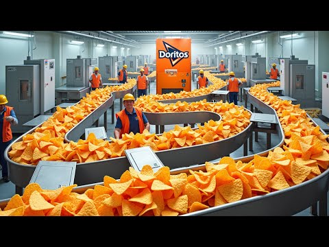 How Doritos Cheese Chips Are Made in Factories 🧀| The Crunchy Nachos Production Process