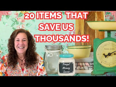 20 ITEMS THAT SAVE US THOUSANDS OF DOLLARS! LIVE BELOW YOUR MEANS! OLD FASHIONED! #frugalliving