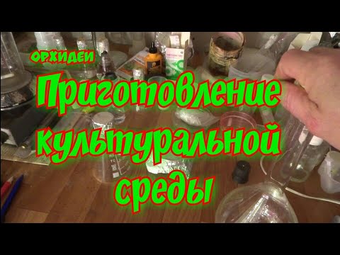 Орхидеи. 
Приготовление культуральной среды.
