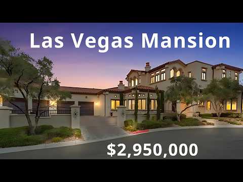 Inside a $2,950,000 Las Vegas Mansion w/ Ultimate Chef Kitchen, Resort Pool | Guard Gated Luxury