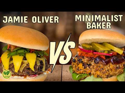 Black Bean Burger | Jamie Oliver VS Minimalist Baker