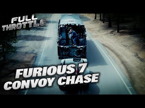 Furious 7 (2015) Full Convoy Chase Sequence | Full Throttle