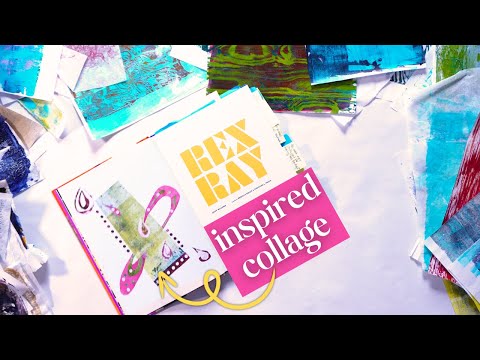 Exciting Mixed Media Collage Inspired by Rex Ray