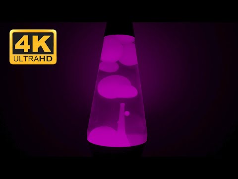 Purple Lava Lamp With Celestial White Noise | 4K 4 Hour Ambient Noise For Sleep, Relaxation, Focus
