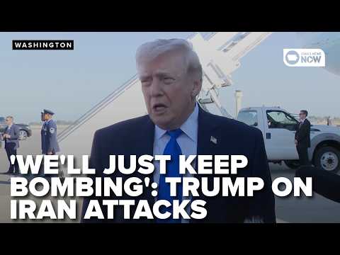 RAW: Trump says Iran deal may be soon, 'otherwise, we'll just keep bombing our little hearts out'