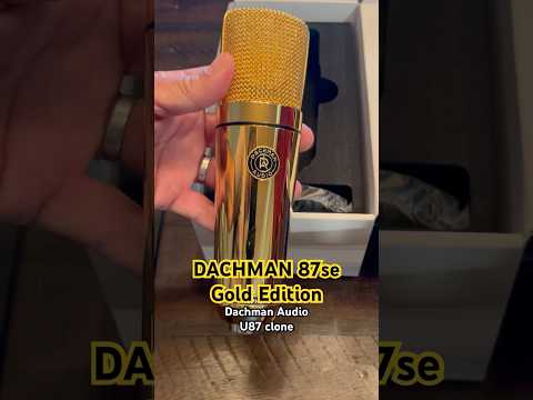 Wow, Dachman 87se in GOLD. Looks incredible. Sounds like a u87! #microphones @DachmanAudioInc