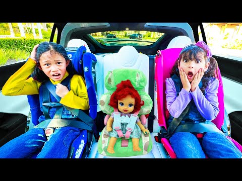 Ellie and Andrea Buckle Up & Wear Helmets for Safety Adventures