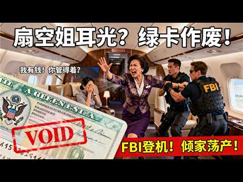 华人大妈大闹美联航：抢座、打人、喊歧视！FBI直接带走！判刑6个月+罚款3万，全家被遣返边缘！
