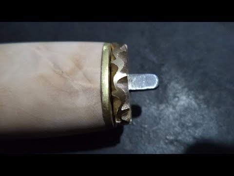 Файлворк на больстере тыльнике ножа