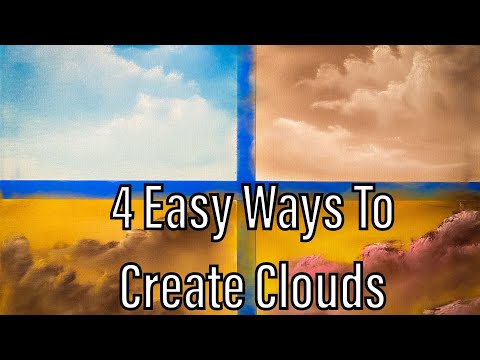 4 Easy Ways To Paint Clouds In Oil | Paintings By Justin