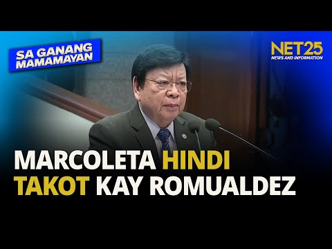 Sen. Marcoleta hindi takot kay Romualdez