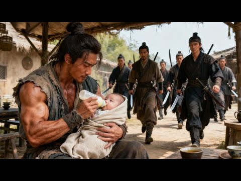 功夫電影！茶攤休息的帶娃農夫竟是功夫高手，秒殺數百惡霸！ 💥 #中国电视剧 #KungFu #Martial Arts Movies