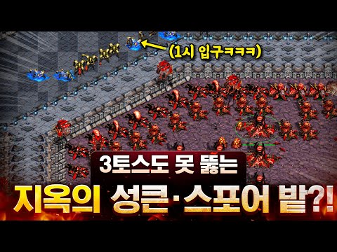 지옥의 성큰, 스포어, 럴커 밭ㅋㅋ 상대 3토스의 지상과 공중을 완전히 묶어버렸습니다