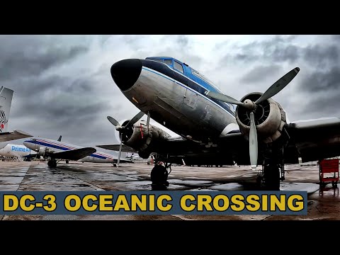 (4K) Flying a 1942 Douglas DC-3 to the Bahamas from the United States.
