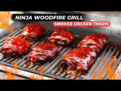 Ninja Woodfire Grill Smoked BBQ Chicken Thighs