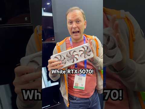 White RTX 5070!! First look CES 2025 Gigabyte OC ICE RTX 5070