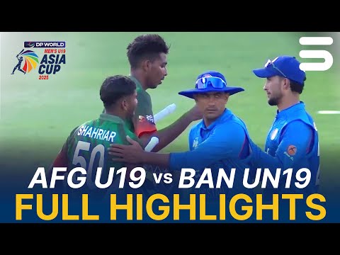Full Highlights | Afghanistan U19 vs Bangladesh U19 | Asia Cup Men's U19 | Match 3 | ZI1K