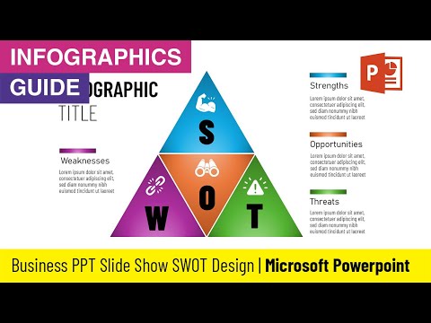 Easy Triangle SWOT Infographic for Business PPT Presentation Design Tutorial