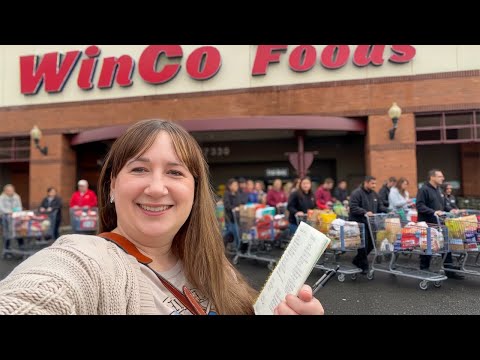 WEEKLY GROCERY HAUL at WINCO FOODS (The Price Surprised Me!)