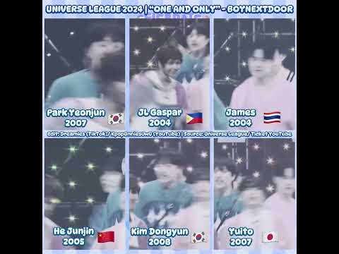 [UNIVERSE LEAGUE] ONE AND ONLY - BOYNEXTDOOR COVER | PART 1
