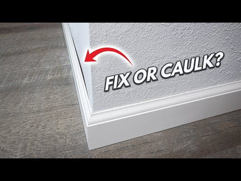 How To Fill Gaps Between Baseboard And Drywall | Fix It Or Caulk It? DIY Tutorial For Beginners!