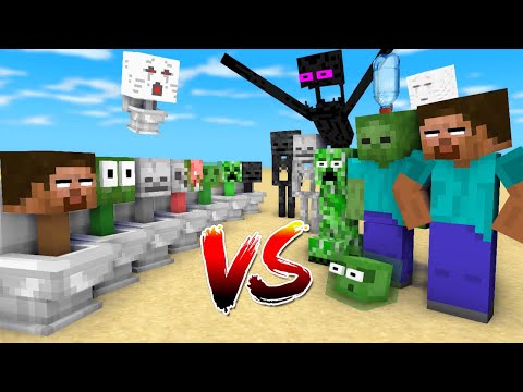 Minecraft Mobs : MONSTERS VS SCIENTIST - Minecraft Animation